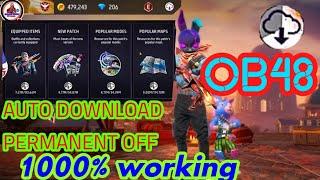 Turn Off Free Fire Resources Auto Download | Free Fire Expansion Pack Auto Download Problem Solve