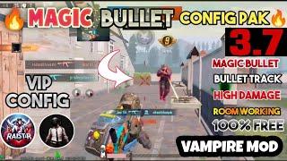 BGMI 3.7  MAGIC BULLET TRACKING AUTOHEADSHOT CONFIG FILE | HIGH DAMAGE AIMBOT CONFIG 3.7