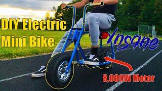 INSANE DIY ELECTRIC MINI BIKE *SUPER POWERFUL*