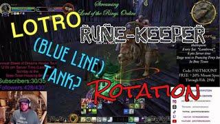 LOTRO: Rotation and fighting examples RUNE-KEEPER (Blue Line) Tank?