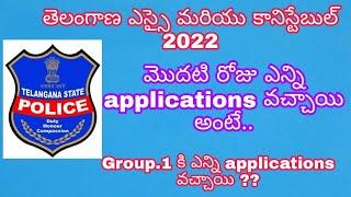 TSLPRB Police notification 2022 | first day applications for Police constable and Si