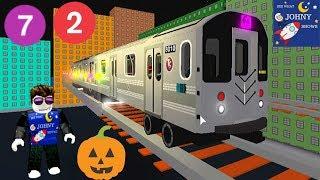 Johny Shows Roblox Transit City 2 Riding Subway Trains & MTA Bus