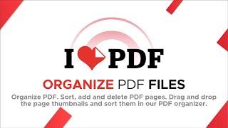 How to Organize PDF files Online | ILOVEPDF | Online Free