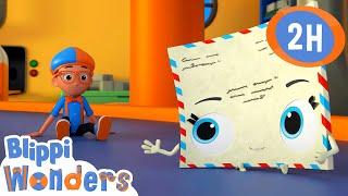 Mail | Blippi Wonders | Preschool Learning | Moonbug Tiny TV