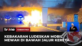 Mobil Sedan Hangus Terbakar di Bawah Jembatan Viaduct Bandung | Kabar Pagi tvOne