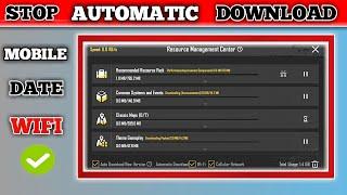 How to Disable Auto Download Resources in BGMI || BGMI Resources Download Problem