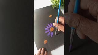 one stroke flower painting#art #painting #flowers #acrylic #youtubeshorts #shortvideo #shorts