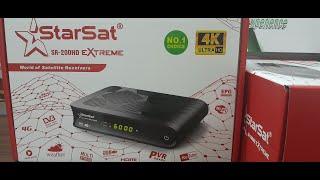 STARSAT SR-200HD Extreme 4K UHD Digital Satellite Receiver 10bIT Supported l Unboxing l English