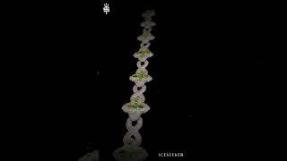 Infinity & Leaf Link Diamond Bracelet | Green Pear Diamonds for a Unique Look  #diamond #jewelry