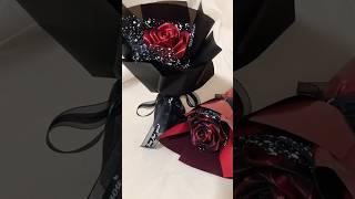 Handmade diy ribbon rose flowers#handmade #diy #gift #diyflowers #diycrafts #flowercraft #flower