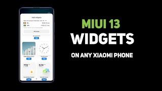 Add MIUI 13 widgets in any Xiaomi device #miui13 #widgets #redminote9promax #shorts