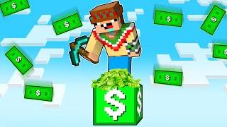 ¡Minecraft PERO es 1 BLOQUE de DINERO!  SILVIOGAMER MINECRAFT PERO