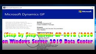 Step by Step Install GP 2018 2020 on Windows Server 2019 Data Center