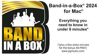 Band-in-a-Box® 2024 for Mac® - Everything you need to know in under 8 minutes!*