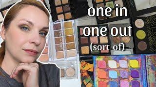 Eyeshadow palettes: what's new, what has been decluttered + look with Sigma Earthy 