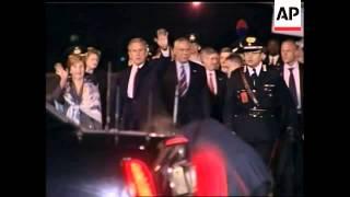 Bush arrives Italy for meetings and D-Day anniversary