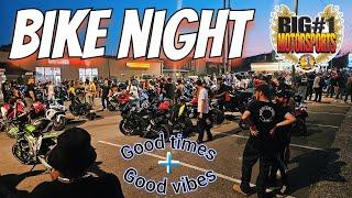 BIKE NIGHT @Bignumber1 |THE VIBES WERE GOOD| GREAT TURN OUT #motorcycle #kawasaki #bikelife #bagger