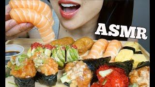 ASMR SUSHI PLATTER FEAST (EATING SOUNDS) NO TALKING | SAS-ASMR