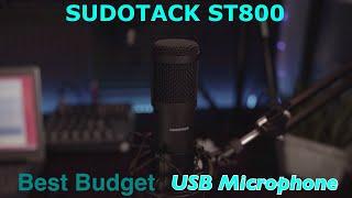 Best Budget USB Microphone For YouTube Live Streams And More Sudotack ST800