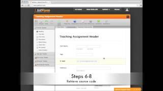 How to create & embed a web form using Jotform.com