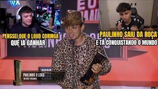 REAÇÃO DO NOBRU E CEROL COM PAULINHO O LOKO GANHANDO O PRÊMIO DE MELHOR STREAMER DO ANO 2024!!!