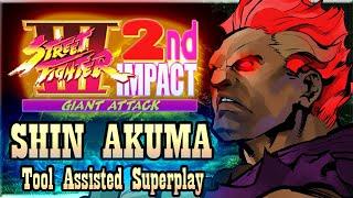 【TAS】STREET FIGHTER III: 2ND IMPACT - SHIN AKUMA (UNPLAYABLE CHARACTER)