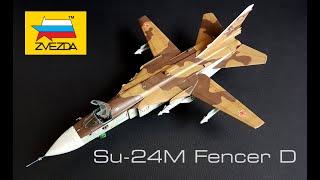 Su-24M Fencer D   FULL VIDEO BUILD  Zvezda 1/72 Scale Model Aircraft