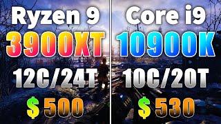 Ryzen 9 3900XT vs Core i9 10900K | PC Gaming Benchmark Test