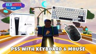 Roblox Bedwars on PS5 with Keyboard and Mouse!