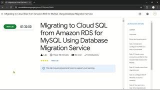 Migrating to Cloud SQL from Amazon RDS for MySQL Using Database Migration Service #qwiklabs #GSP859