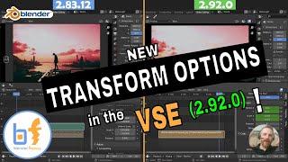 Blender 2.92.0 TRANSFORM OPTIONS + KEN BURNS EFFECT in the Video Sequence Editor (VSE)