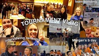 VOLLEYBALL TOURNAMENT VLOG|team bonding, interviewing strangers, games, Morgan’s birthday…