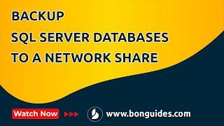 How to Backup SQL Server Databases to a Network Share Drive or NAS