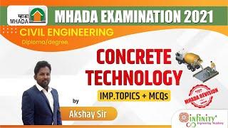 Concrete Technology | MHADA exam 2021 | MHADA JE Civil Engineering | MHADA Revision Sessions