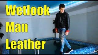 Wetlook Leather | Wetlook sweater | Wet Look Man