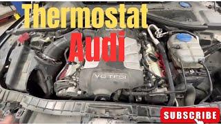 how to change Audi thermostat housing| Audi thermostat valve replacement