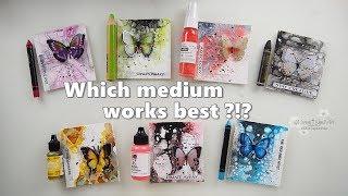 7 Ways 7 Products to colour Mixed Media TEXTURE  Maremi's Small Art 