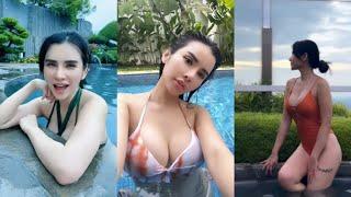 Maria Vania Hot Info ● Maria Vania Berenang Pakai Bikini, Netizen: Segarnya Sampai ke Ubun-Ubun!