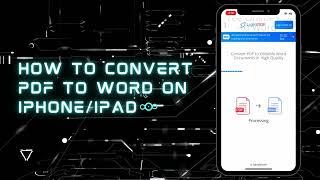 How to Convert PDF to Word on iPhone or iPad