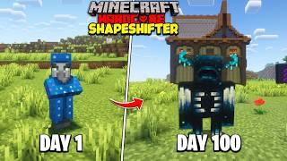 I Survived 100 Days as a SHAPESHIFTER in Minecraft Hardcore (HINDI)