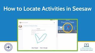 (No Audio) How to Locate an Assignment in Seesaw