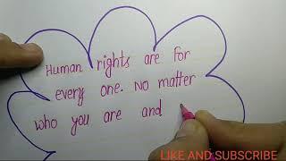 10 Best Slogan For Human Rights l Human Right Day l Human Right Qoutes I Calligraphy Creators l