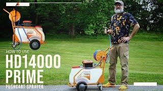 How to use the HD14000 Prime Pushcart Sprayer? | PetraTools®