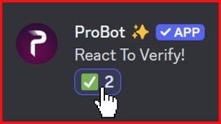 Create Discord Verification System Using ProBot