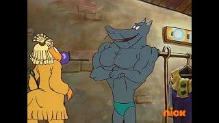 Muscle Cartoon Clip - CatDog 2