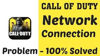 How to Fix Call of Duty Network Connection Error || Fix Call Of Duty Mobile Network Error