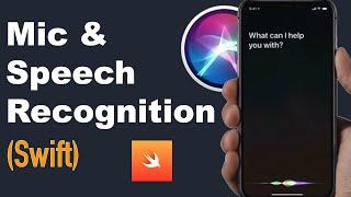 Use Mic & Speech Recognition in App (Swift 5) Xcode 11 - 2020
