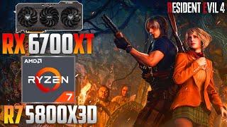 Resident Evil 4 Remake : RX 6700 XT + R7 5800X3D | 4K - 1440p - 1080p | High & Low | RT On