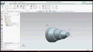 Siemens NX 10 turning combined with grooving tutorial