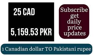 1 CAD to PKR - Canadian Dollars to Pakistani Rupees Currency Exchange Rates  Today 6 September 2024